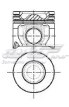 8743360700 Nural Pistón completo para 1 cilindro, segunda reparación (+0,50 mm)