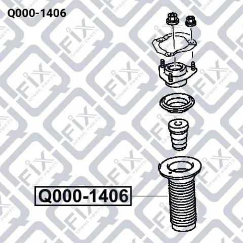 Fuelle, amortiguador delantero Q0001406 Q-fix