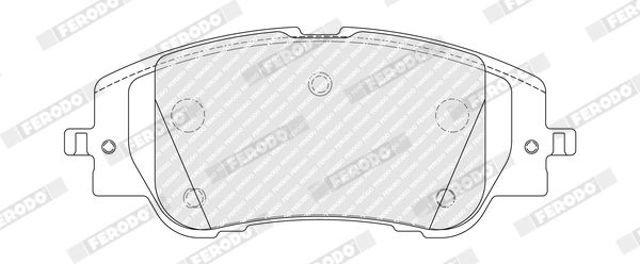 Pastillas de freno 1681371180 Peugeot/Citroen