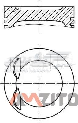 028 PI 00119 000 Mahle Original pistón completo para 1 cilindro, std