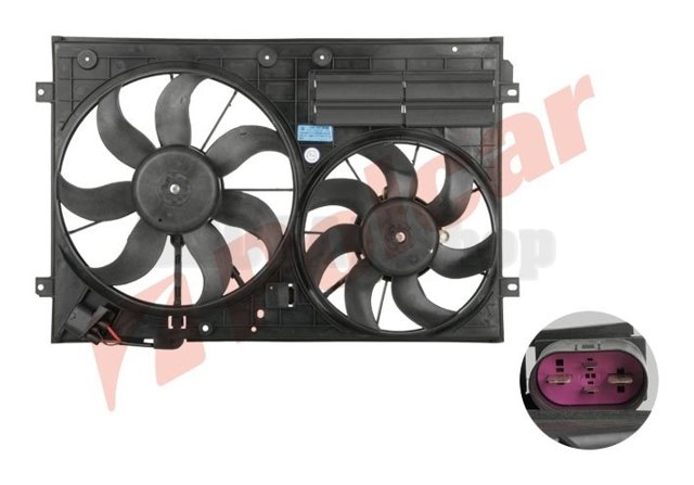 Ventilador de refrigeración completo derecho (motor y hélice) Polcar 957823W2