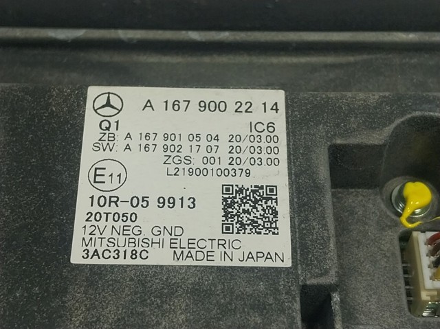 Pantalla multifunción Mercedes A1679002214 precio, desde 643,19 EUR