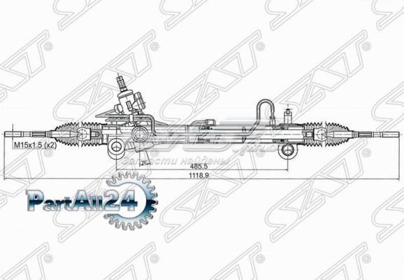 ST4420048090 SAT cremallera de dirección