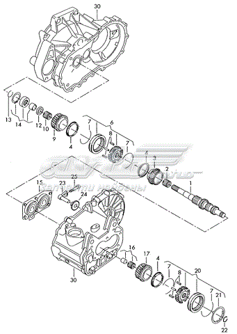 Sincronizador 3 e 4 marcha para Audi A3 (8PA)