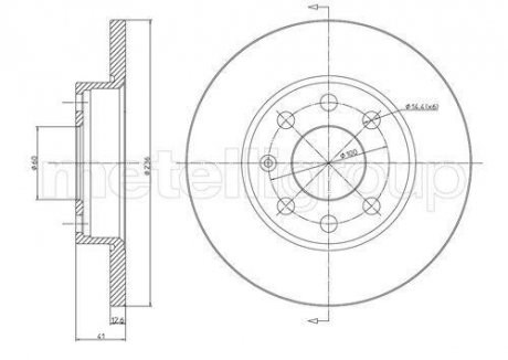 Freno de disco delantero CIFAM 800080