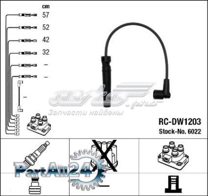 RCDW1203 NGK cables de bujías