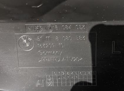 Protector para parachoques delantero izquierdo 51118080583 BMW