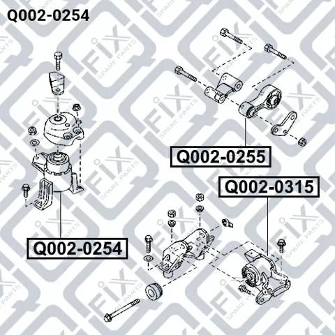 Soporte de motor derecho Q-fix Q0020254