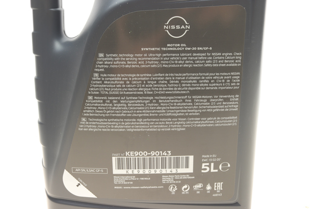 Aceite de motor KE90090143 Nissan/Infiniti