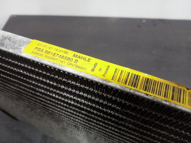 Condensador aire acondicionado 9816746580B Peugeot/Citroen