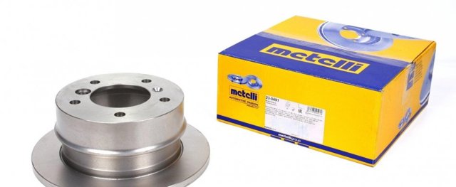 Disco de freno trasero 230491 Metelli