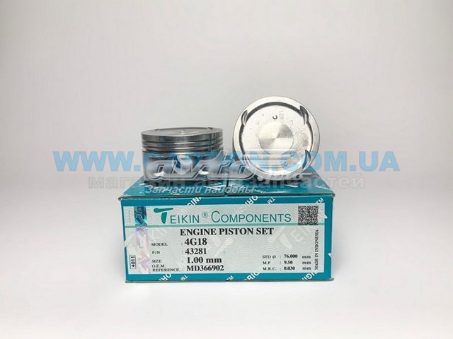 Juego De Piston Para Motor, 4ta reparación (+1.00) Mitsubishi Lancer 9 (CSW)