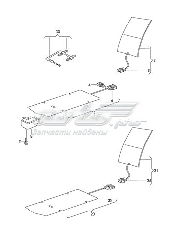 Alfombrilla calefactora del asiento delantero izquierdo Skoda SuperB (3T4)