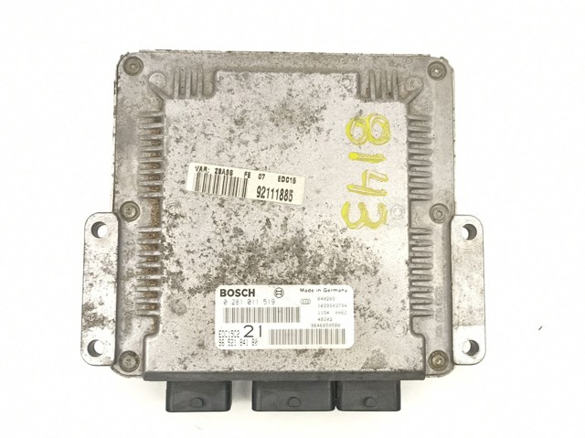 Módulo de control del motor Peugeot/Citroen 9646850580