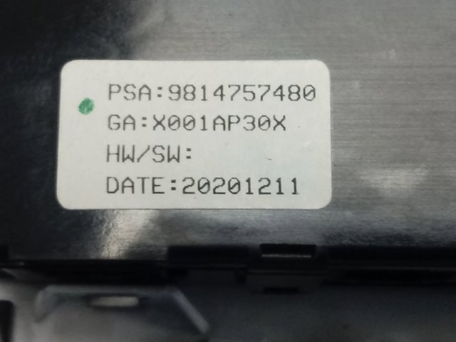 9814757480 Peugeot/Citroen Luz de techo interior (cabina)