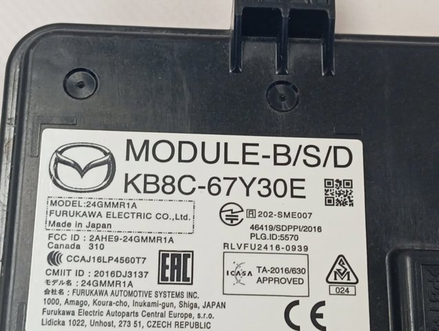 Comprar KB8C67Y30E Mazda Sensor de ángulo muerto trasero