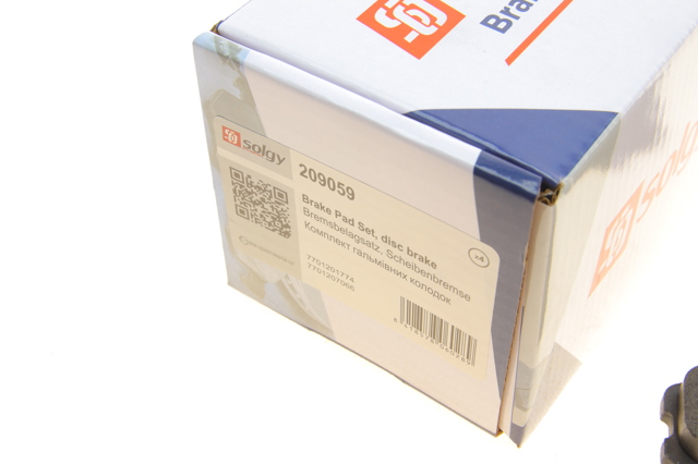 Comprar 209059 Solgy Pastillas delanteras de freno