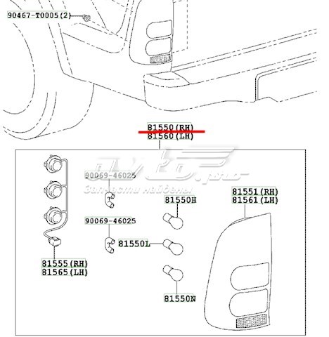 815500K030 Toyota