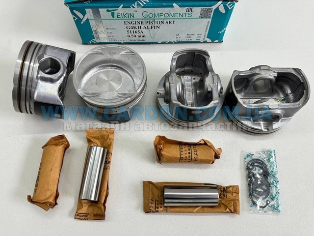 51165A050 Teikin juego de piston para motor, 2da reparación (+ 0,50)