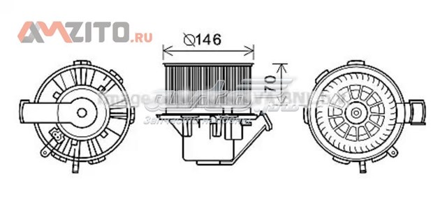 MS8647 AVA motor eléctrico, ventilador habitáculo