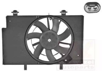 1807746 VAN Wezel difusor de radiador, ventilador de refrigeración, condensador del aire acondicionado, completo con motor y rodete