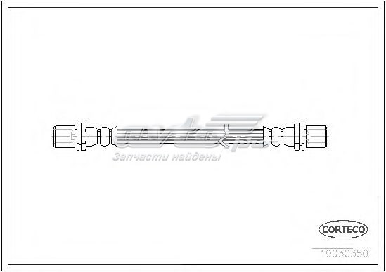 Tubo flexible de frenos CORTECO 19030350