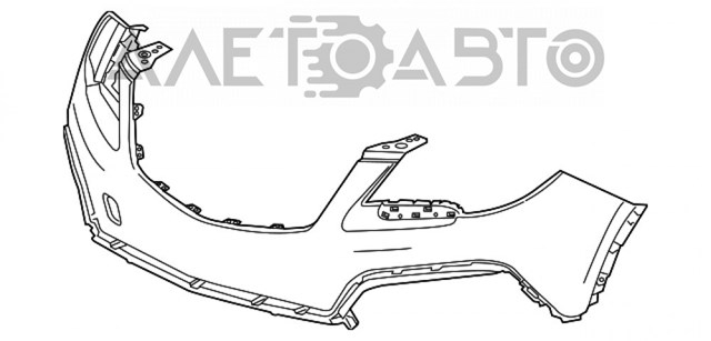 95350354 General Motors Paragolpes delantero