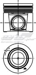 40286610 Kolbenschmidt pistón completo para 1 cilindro, cota de reparación + 0,50 mm