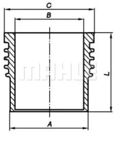 Comprar 213WT0300 Mahle Original Camisa del cilindro
