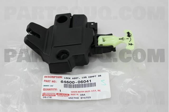 Comprar 6460006041 Toyota Cerradura de puerta de maletero