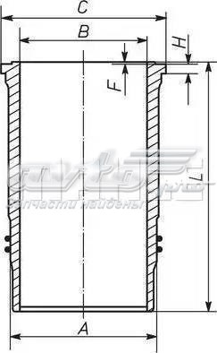 037WN5601 Mahle Original Camisa del cilindro
