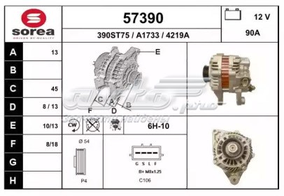 Alternador EAI 57390