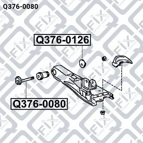 Perno de fijación del brazo inferior delantero Q3760080 Q-fix