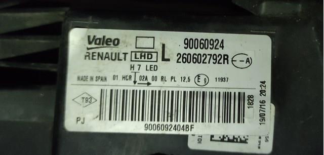 Comprar 260602792R Renault (RVI) Faro delantero izquierdo