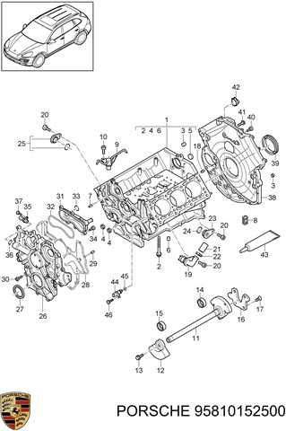 95810152500 Porsche