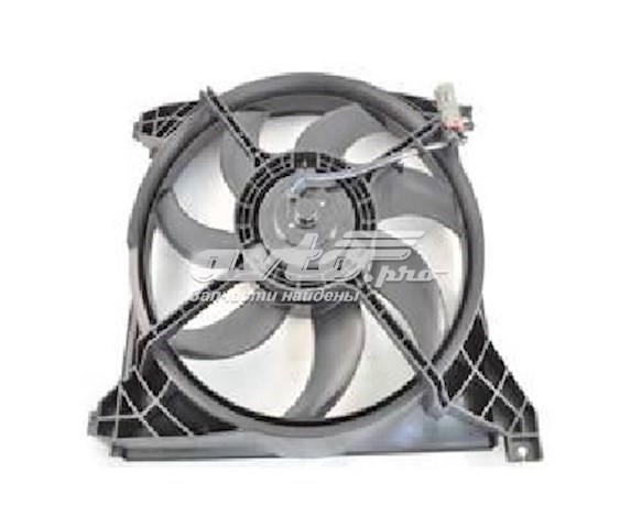 253803C001 Hyundai/Kia difusor de radiador, ventilador de refrigeración, condensador del aire acondicionado, completo con motor y rodete