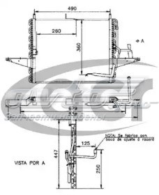 Radiador de aire acondicionado para Ford Sierra (GBG, GB4)