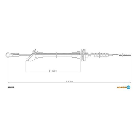 450112 Adriauto cable de embrague