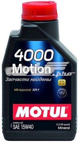 Aceite de motor 386401 Motul