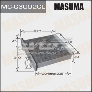 Filtro de habitáculo MASUMA MCC3002CL