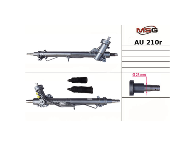 Engranaje de dirección MSG Rebuilding AU209R precio, desde 75,50 EUR