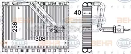 A0008300802 Mercedes evaporador, aire acondicionado