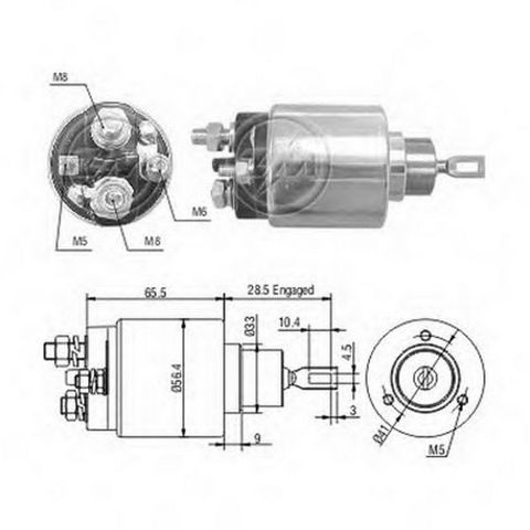 0009945087 Fiat/Alfa/Lancia interruptor magnético, estárter