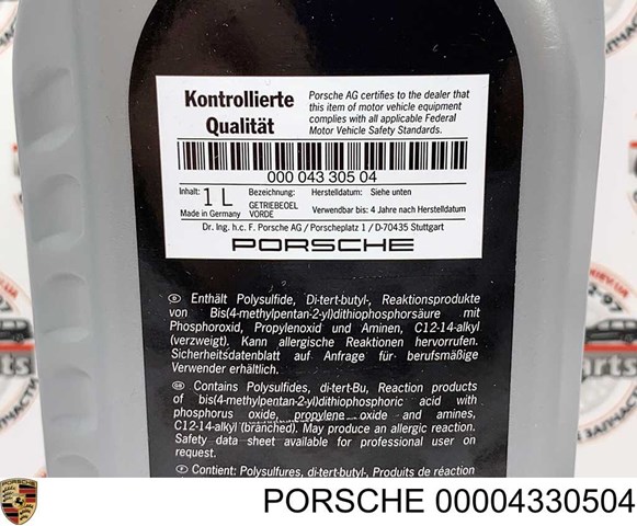 Porsche Aceite transmisión (00004330504)
