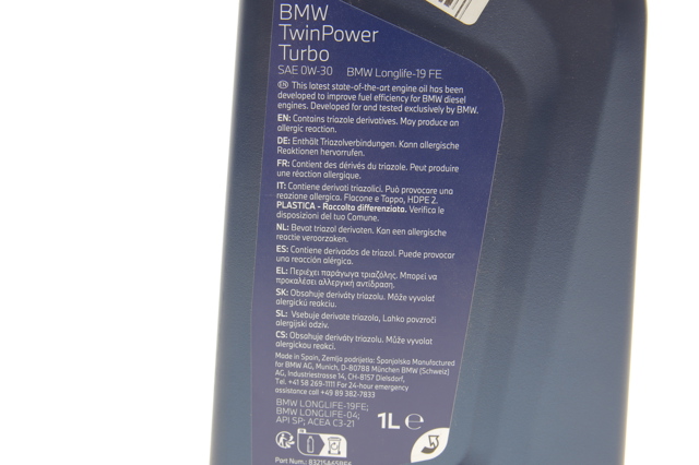 Aceite de motor 83215A65BF6 BMW