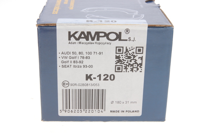 K120 Kampol Zapatas de freno de tambor traseras