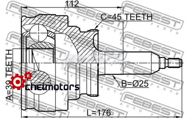 2110F150 Febest junta homocinética exterior delantera