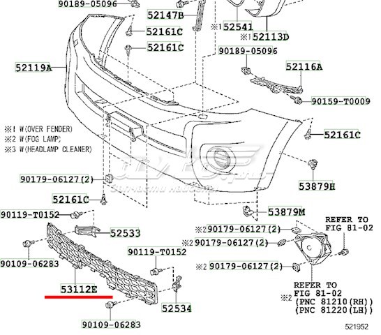 531120K040 Toyota