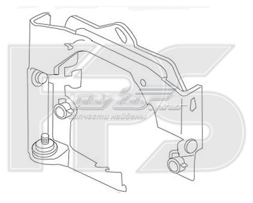 FP 4812 997 FPS soporte para montaje de luz antiniebla izquierda + derecha