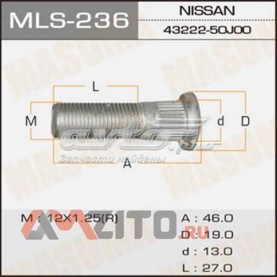 MLS236 Masuma espárrago de rueda trasero